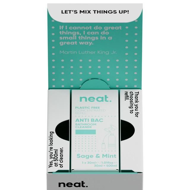 Neat Anti-Bac Bathroom Cleaner Refill Starter Pack Sage &amp;amp; Mint   500ml