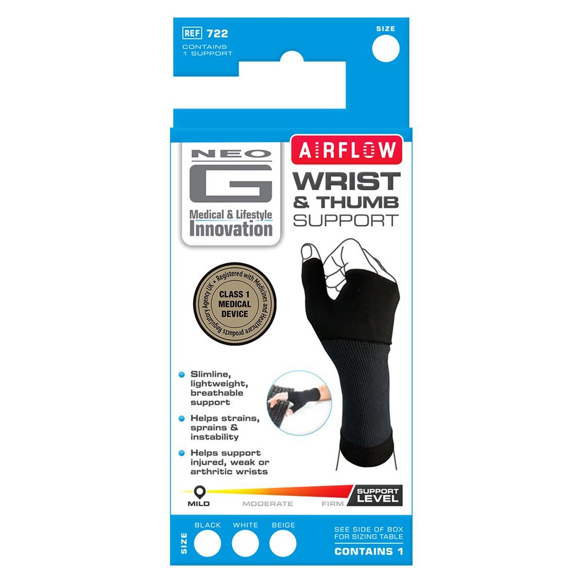 Neo G Airflow Wrist &amp;amp; Thumb Support - Medium