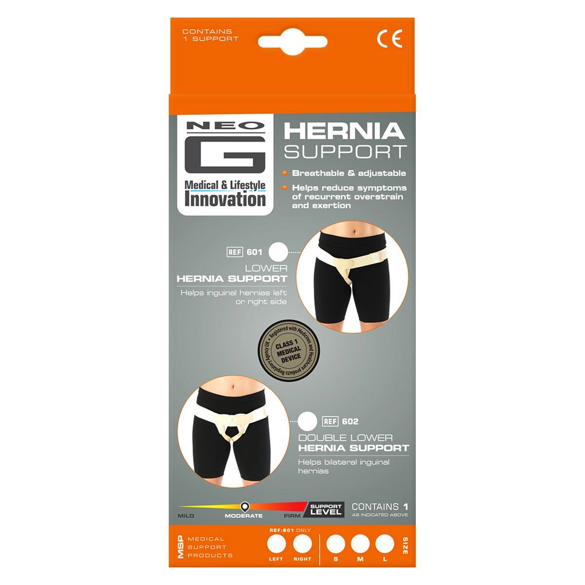 Neo G Double Lower Hernia Support - Small