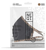 NEQI 3PLY Reusable Face Masks - 3 Pack (Adult S/M - Leopard)