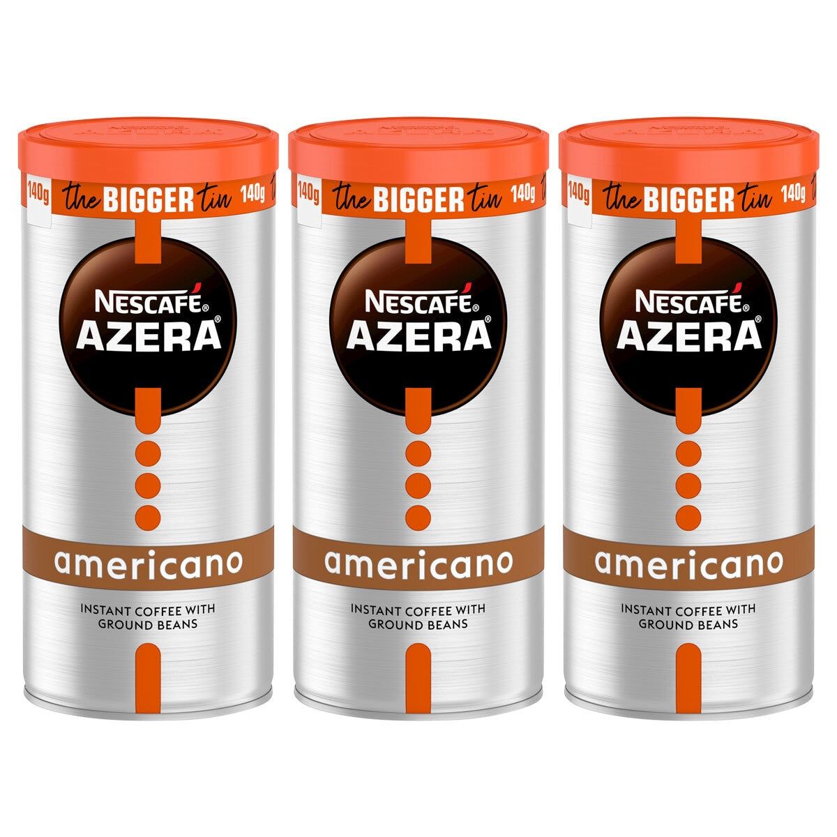 Nescaf&amp;eacute; Azera Americano Coffee with Ground Beans, 3 x 140g