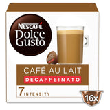 Nescaf&amp;eacute; Dolce Gusto Caf&amp;eacute; Au Lait Decaffeinated Coffee x16 Pods, 16 Drinks