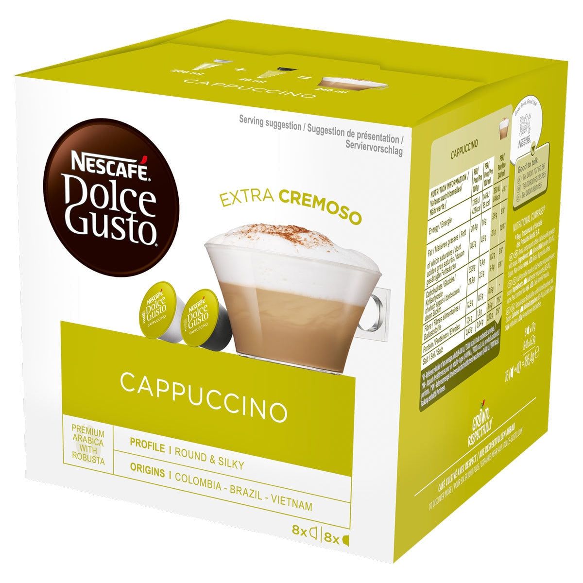 Nescaf&amp;eacute; Dolce Gusto Cappuccino Coffee Pods, 24 Servings