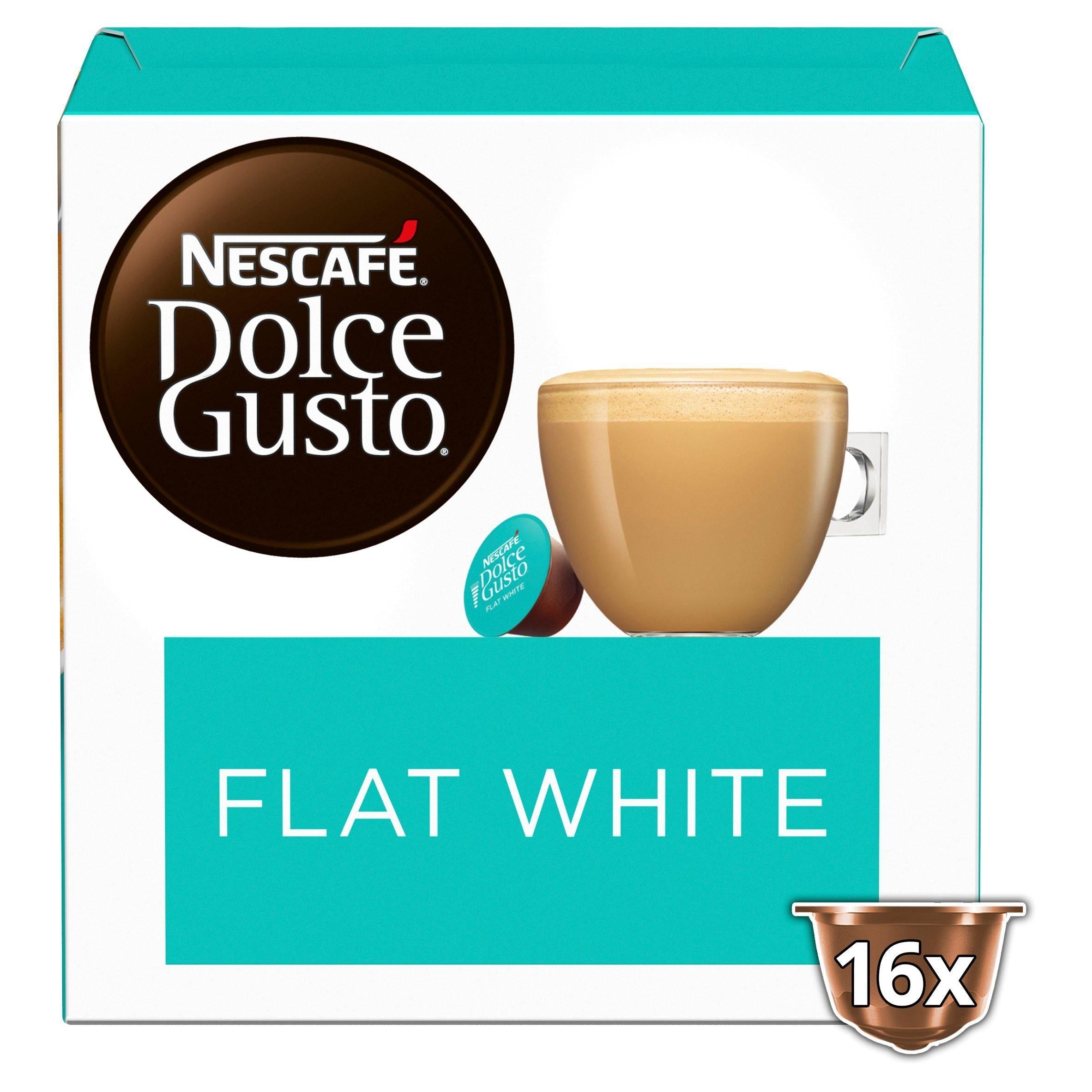 Nescaf&amp;eacute; Dolce Gusto Flat White Coffee x16 Pods, 16 Drinks