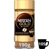 Nescaf&amp;eacute; Gold Blend Espresso Instant Coffee 190g