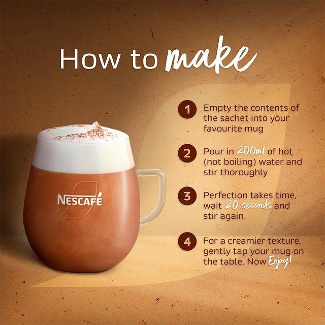 Nescafe Cappuccino Instant Coffee 8 Sachets   8 per pack