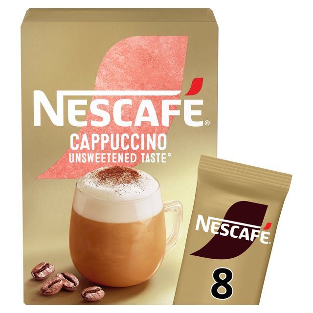 Nescafe Gold Cappuccino Unsweetened Instant Coffee 8 Sachets   8 per pack