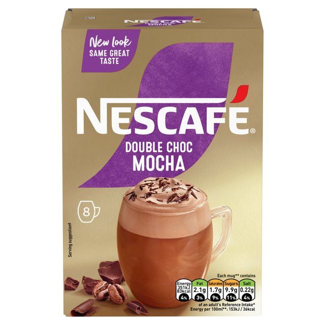 Nescafe Gold Double Choca Mocha Instant Coffee 8 Sachets   8 per pack