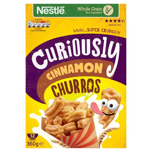 Nestle Curiously Churros Cereal   360g