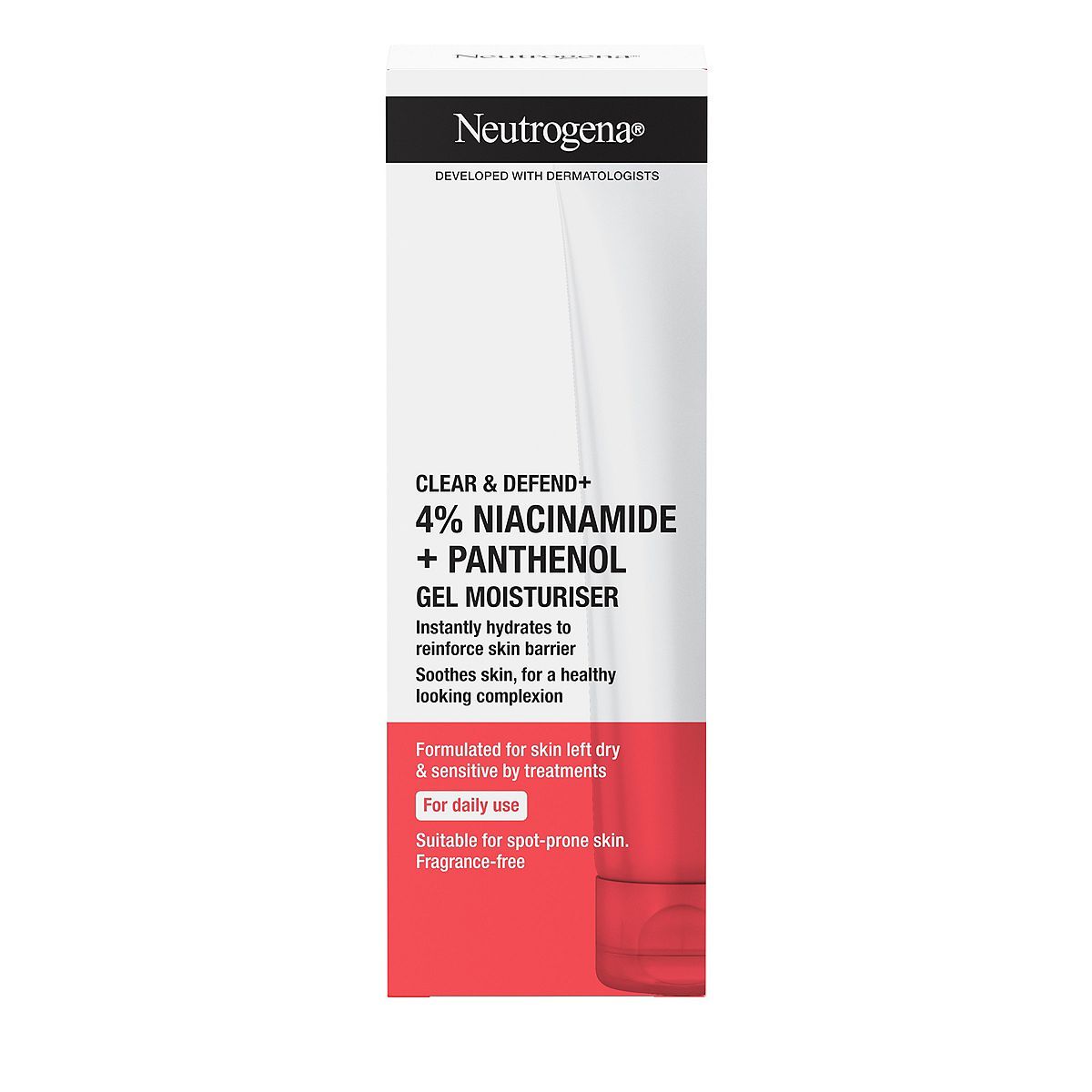 Neutrogena&amp;reg; Clear &amp;amp; Defend+ Gel Moisturiser with Niacinamide &amp;amp; Panthenol