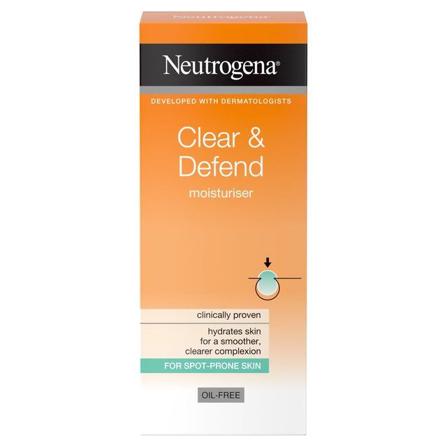 Neutrogena Clear &amp;amp; Defend Oil Free Moisturiser   50ml