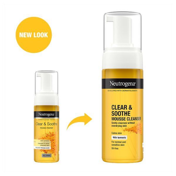 Neutrogena Clear &amp;amp; Soothe Mousse Cleanser 150ml