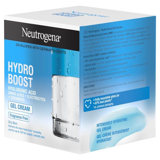 Neutrogena Hydro Boost Gel Cream Moisturiser for Dry Skin   50ml
