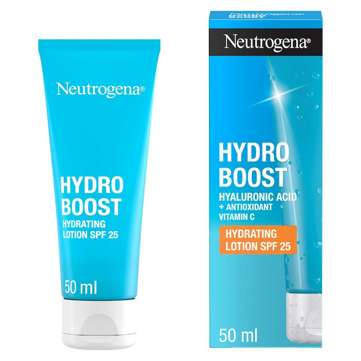 Neutrogena Hydro Boost Hydrating Lotion SPF 25 50ml - Hyaluronic Acid &amp;amp; Antioxidant