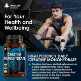 New Leaf Creatine Monohydrate Tablets 3000mg