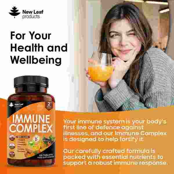 New Leaf Immune Complex + Vitamins &amp;amp; Minerals 120 Tablets