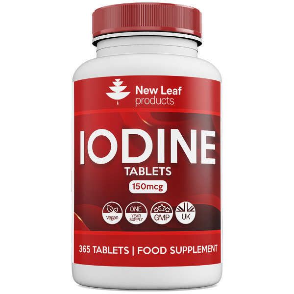 New Leaf Iodine Tablets 150mcg Vegan Thyroid Support