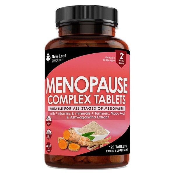 New Leaf Menopause Supplements + Turmeric &amp;amp; Ashwagandha