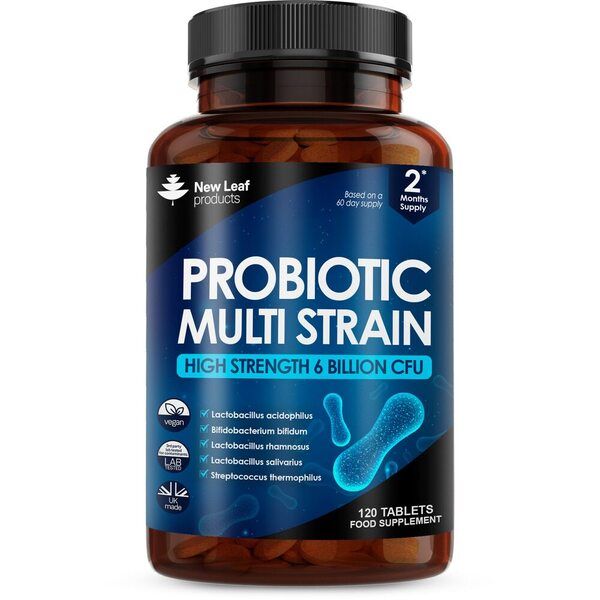New Leaf Probiotic Multi Strain 120 Tablets Gut &amp;amp; Digestive