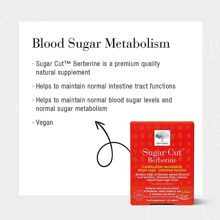 New Nordic Sugar Cut Berberine 60 Tablets
