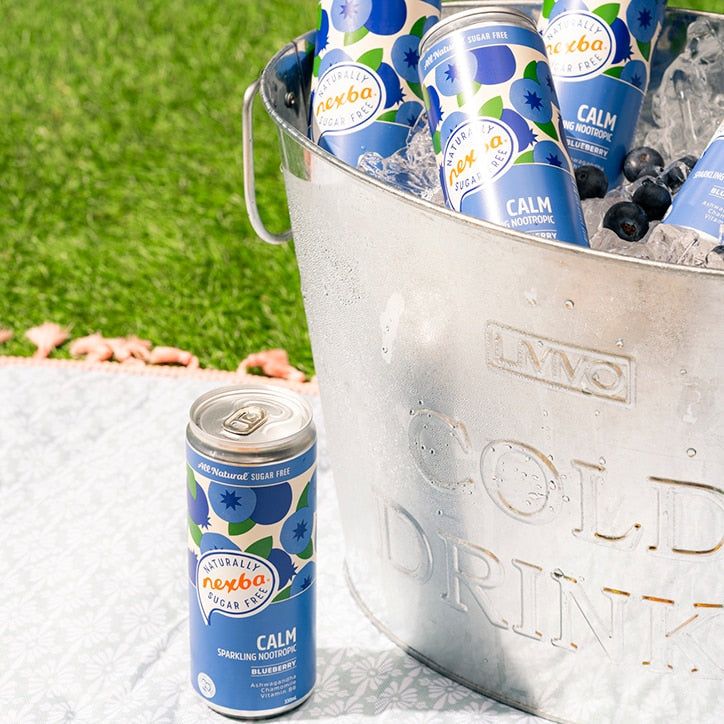 Nexba Calm Blueberry Sparkling Nootropics 330ml