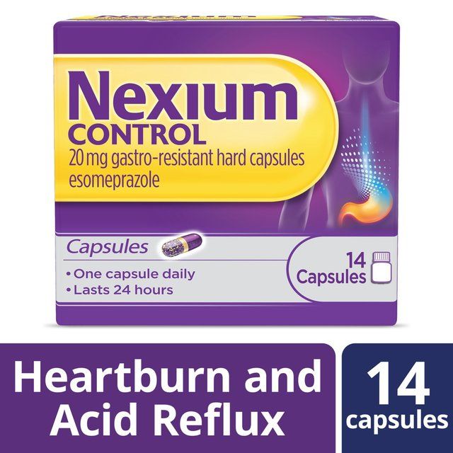 Nexium Control Heartburn &amp;amp; Indigestion 24 Hour Relief 20mg 14 Caps    14 per pack
