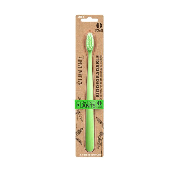 NFco Biodegradable Toothbrush Single Neon (Assorted Colours)