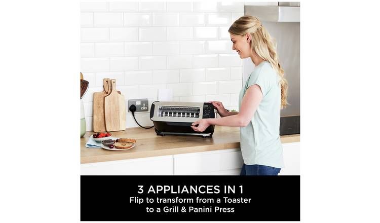 Ninja Foodi ST200UK 3-in-1 Toaster, Grill &amp;amp; Panini Press