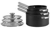 Ninja Zerostick Stackable 3 Piece Non Stick Pan Set