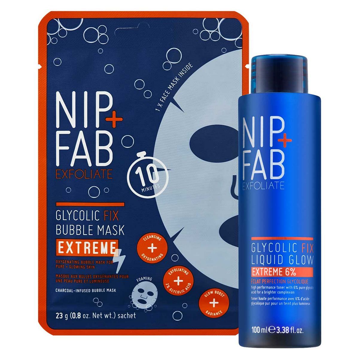 Nip+Fab Glycolic Fix Extreme Tone &amp;amp; Mask Duo