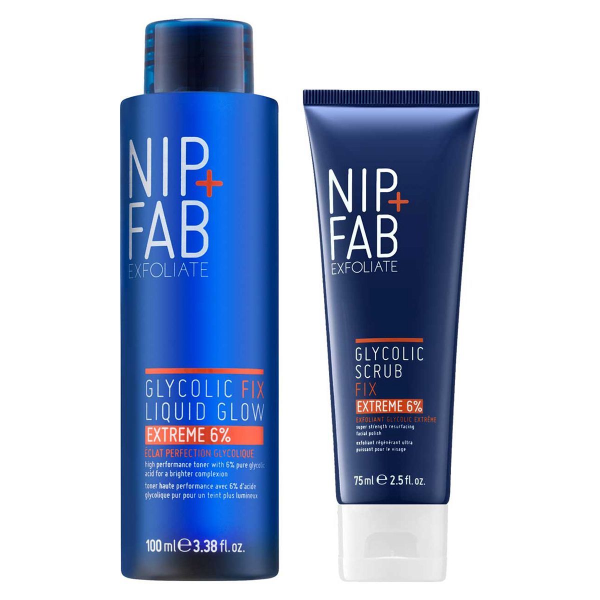 Nip+Fab Glycolic Fix Scrub &amp;amp; Tone Bundle