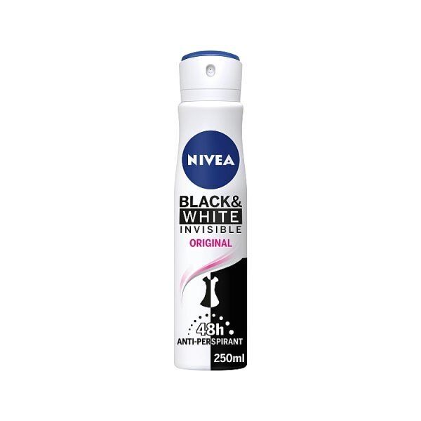 NIVEA Black &amp;amp; White Anti-Perspirant Deodorant Spray 250ml
