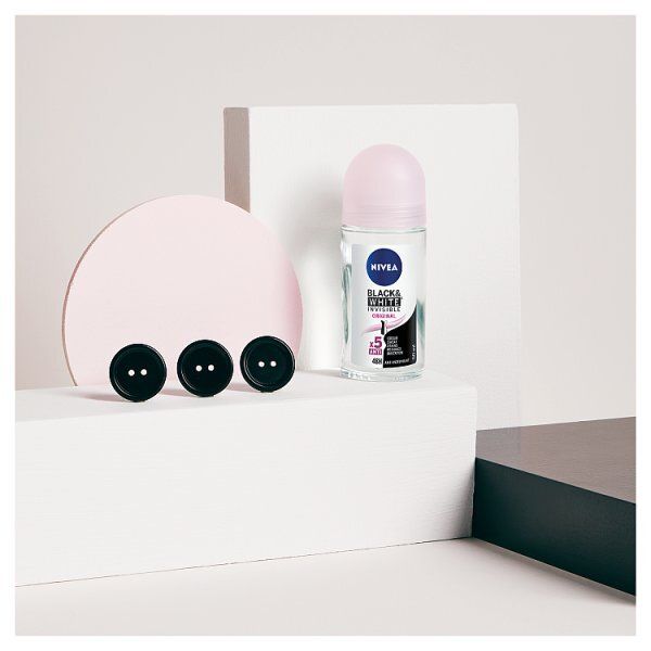 NIVEA Black &amp;amp; White Anti-Perspirant Roll-On Deodorant 50ml
