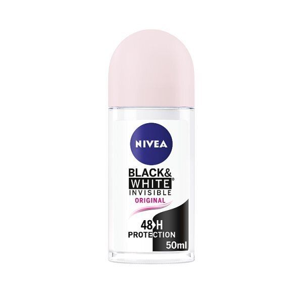 NIVEA Black &amp;amp; White Anti-Perspirant Roll-On Deodorant 50ml
