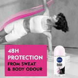 NIVEA Black &amp;amp; White Anti-Perspirant Roll-On Deodorant 50ml