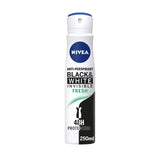 Nivea Black &amp;amp; White Fresh Anti Perspirant Deodorant Spray 250ml