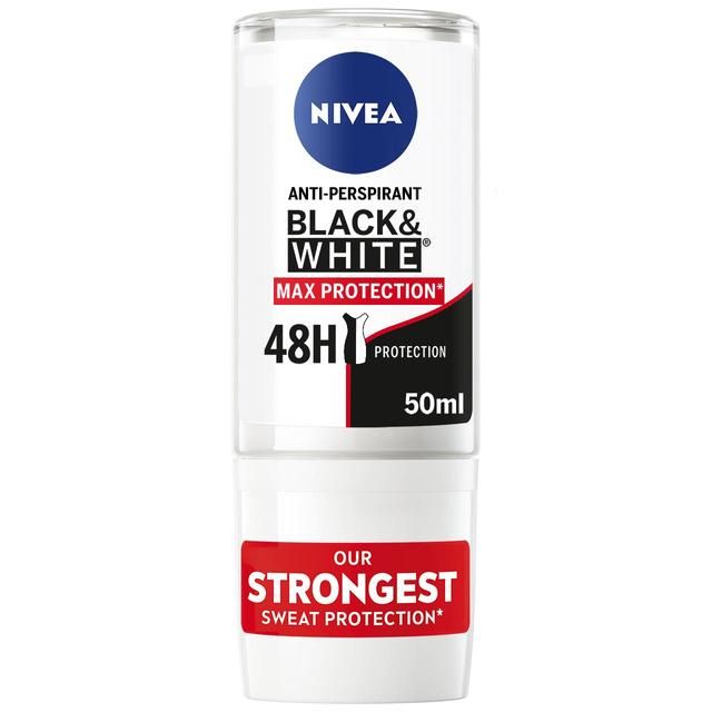 NIVEA Black &amp;amp; White Max Protect Anti-Perspirant Deodorant Roll-On    50ml