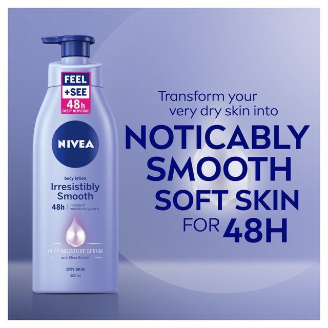 NIVEA Body Lotion for Dry Skin Irresistibly Smooth   400ml
