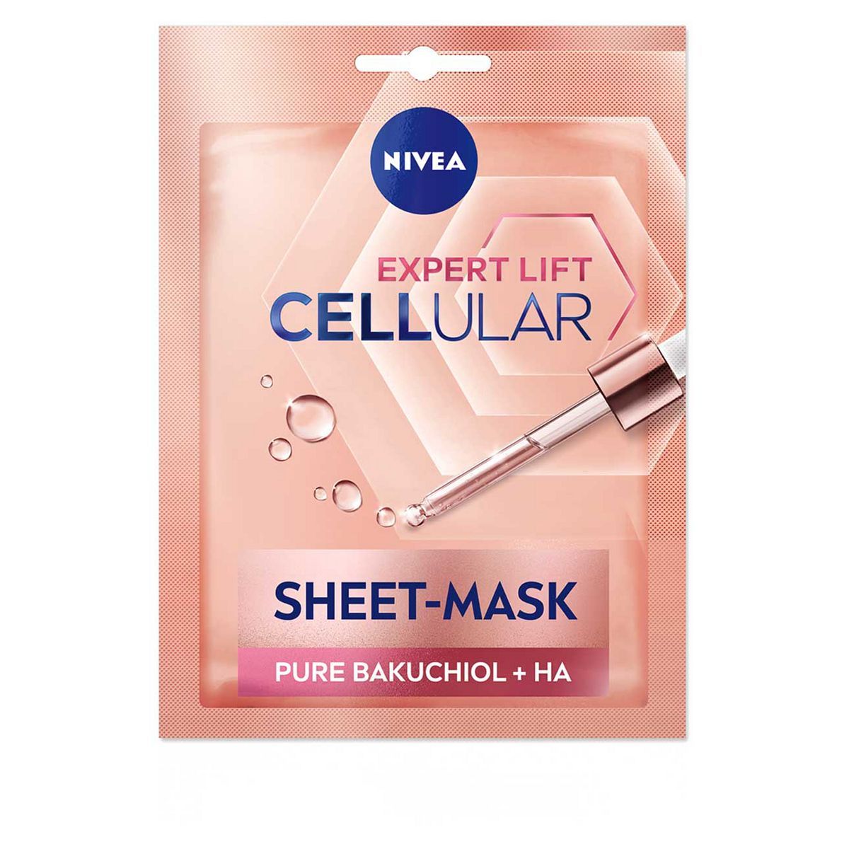 NIVEA Cellular Expert Lift Sculpting Sheet Mask with Bakuchiol &amp;amp; Hyaluronic Acid, 1 Sheet