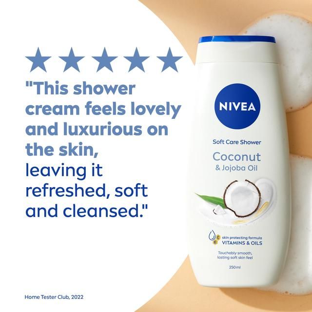 NIVEA Coconut &amp;amp; Jojoba Oil Shower Cream   250ml