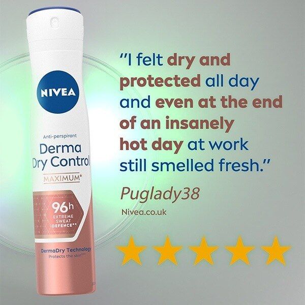 Nivea Derma Control Max Antiperspirant Deodorant 200Ml