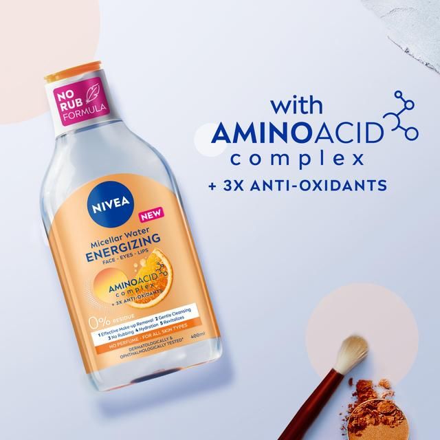 NIVEA Energy Micellar Water Make-Up Remover with Vitamin C   400ml