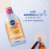 NIVEA Energy Micellar Water Make-Up Remover with Vitamin C   400ml