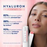 Nivea Hyaluron Moisture Sheer Ros&amp;eacute; Lip Balm, 4.8G