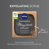 NIVEA Magic Bar Exfoliating Charcoal Face Cleansing Scrub   75g