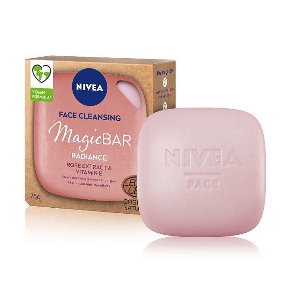 Nivea Magicbar Rose &amp;amp; Vitamin E Face Cleansing Bar 75G