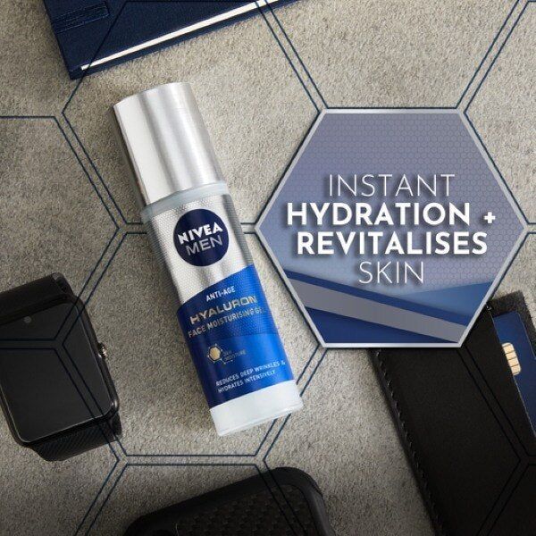 Nivea Men Anti-Age Face Gel Moisturiser Hyaluronic Acid 50Ml
