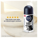 NIVEA MEN Anti-Perspirant Deodorant Roll-On Black &amp;amp; White