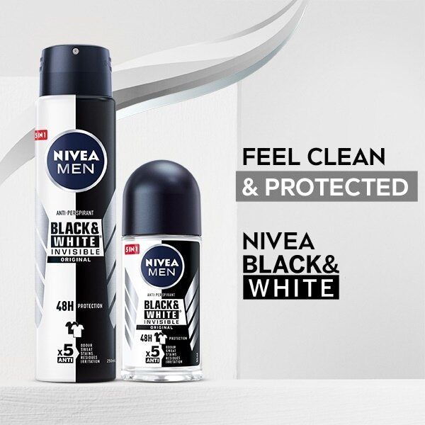 NIVEA MEN  Black &amp;amp; White Anti-Perspirant Deodorant 250ml