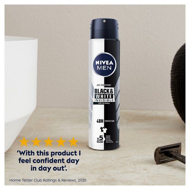 NIVEA MEN Black &amp;amp; White Original Anti-Perspirant Deodorant Spray   250ml